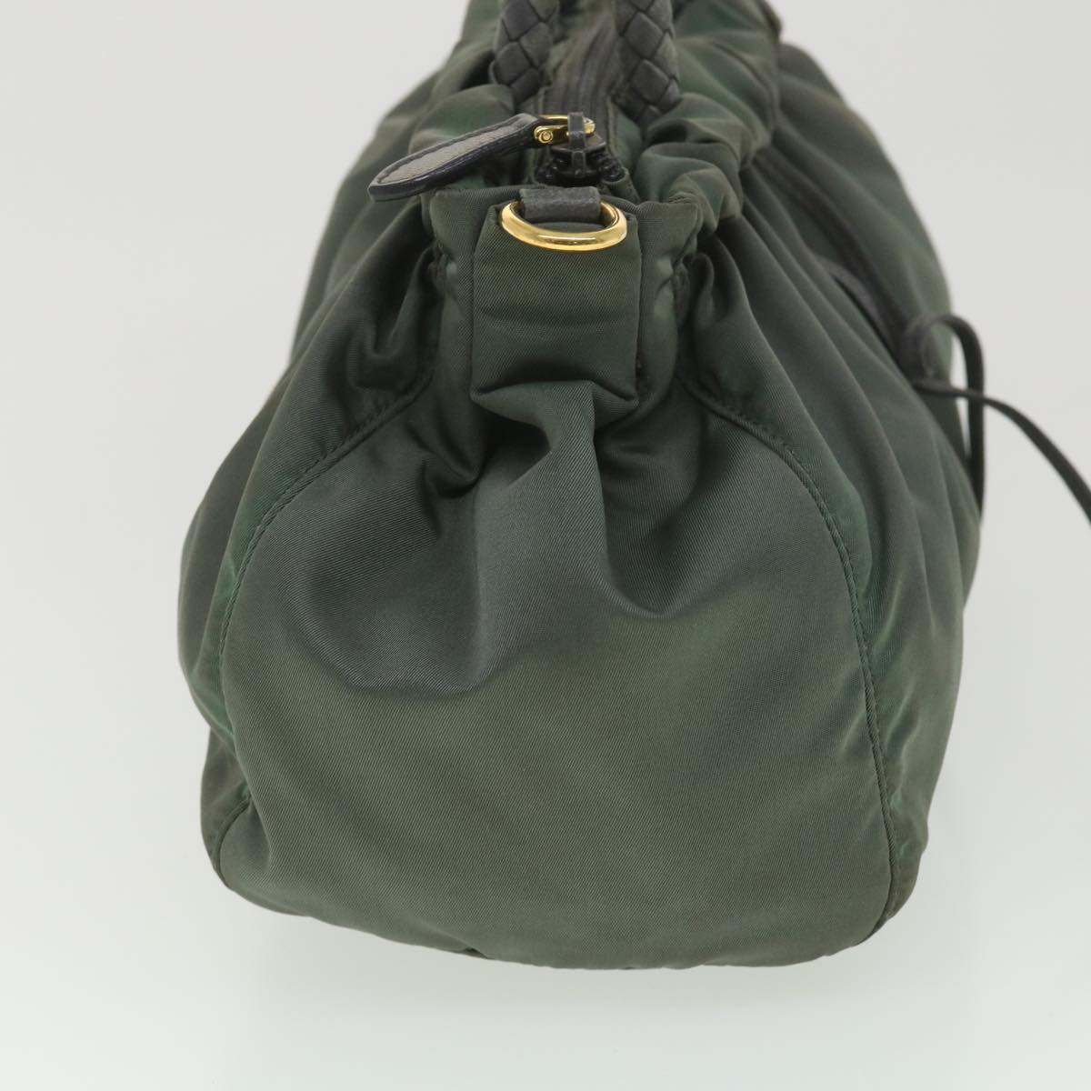 Prada Shoulder Bag Nylon 2way Khaki bs4556