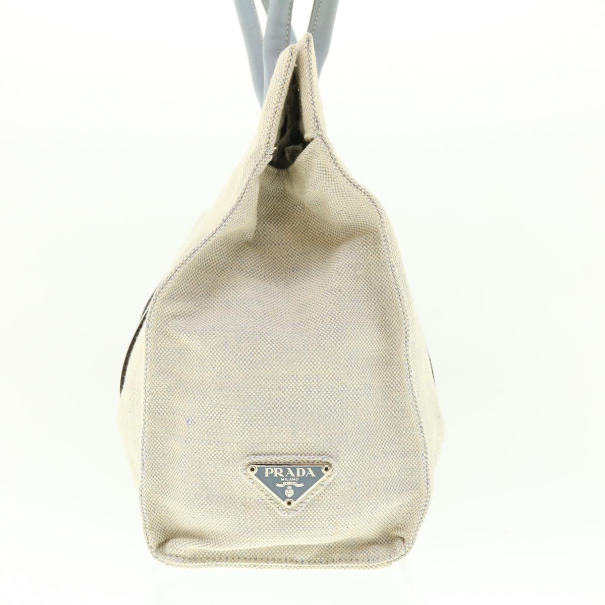 Prada Shoulder Bag Canvas Beige bs4793