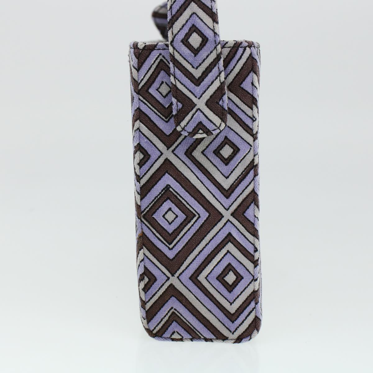 Prada Shoulder Bag Canvas Purple bs5783