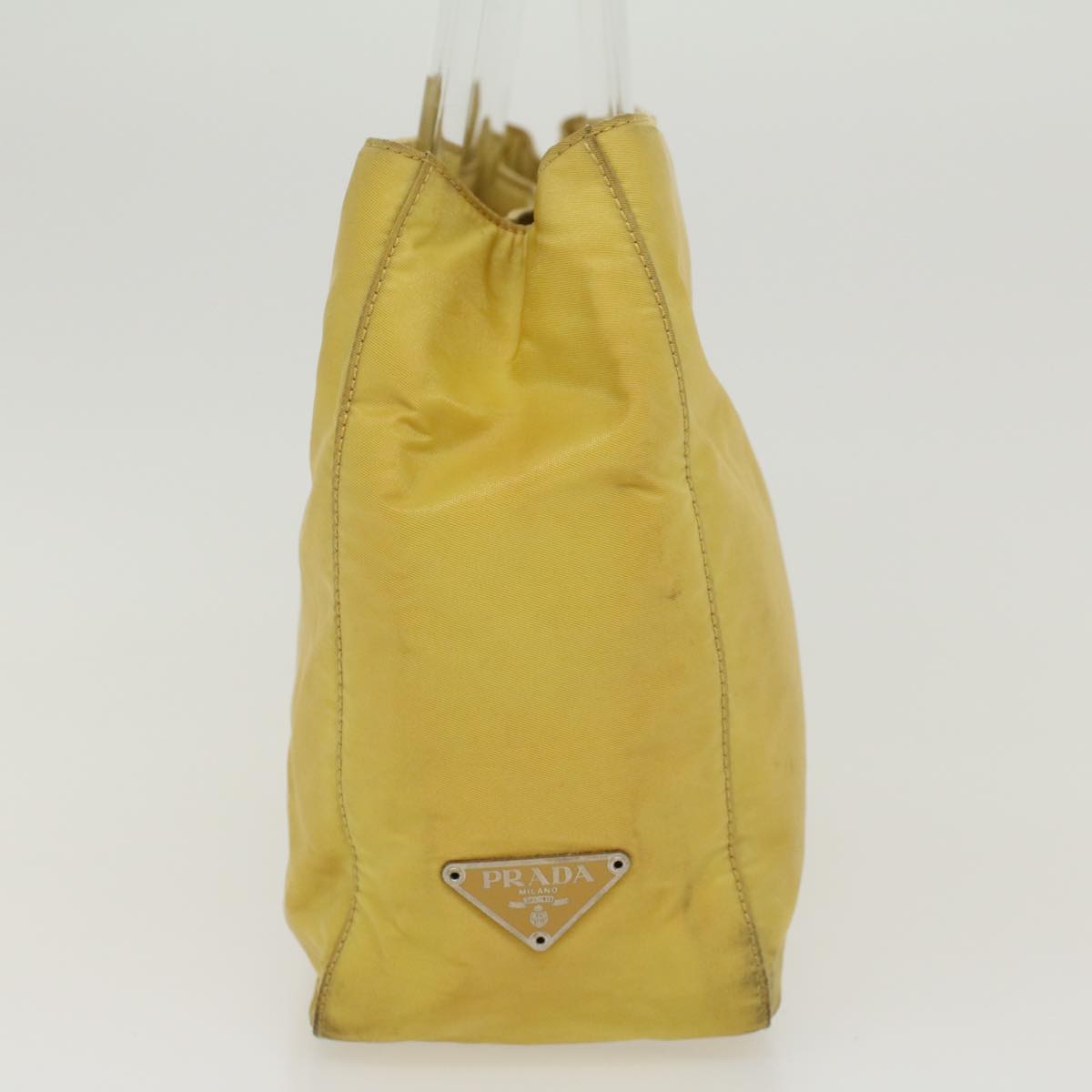 Prada Hand Bag Nylon Yellow bs5815
