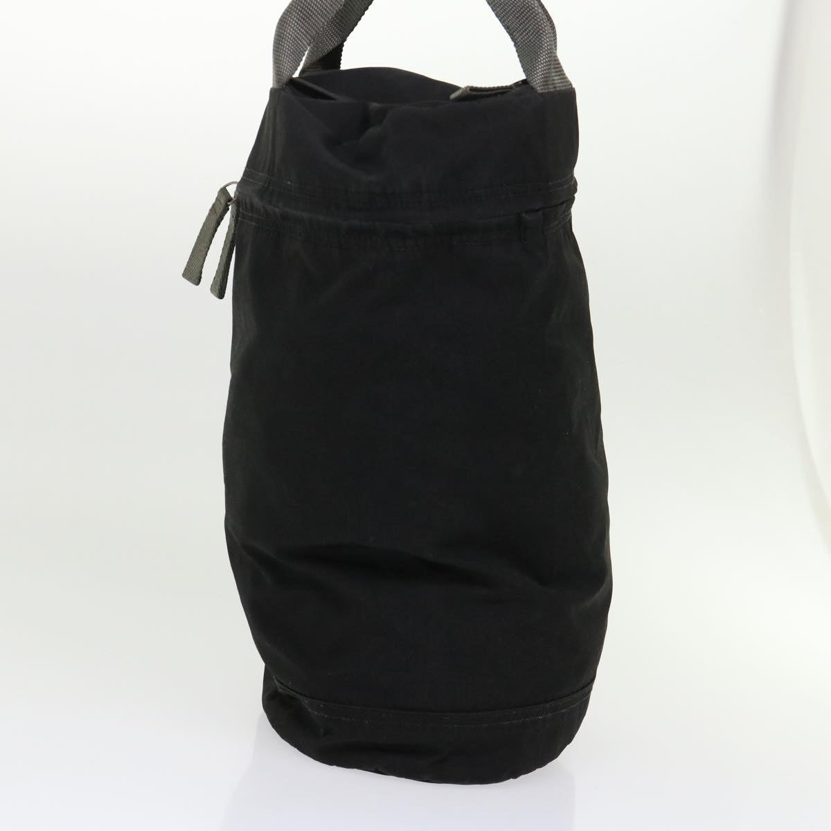 Prada Hand Bag Nylon Black Red bs6627