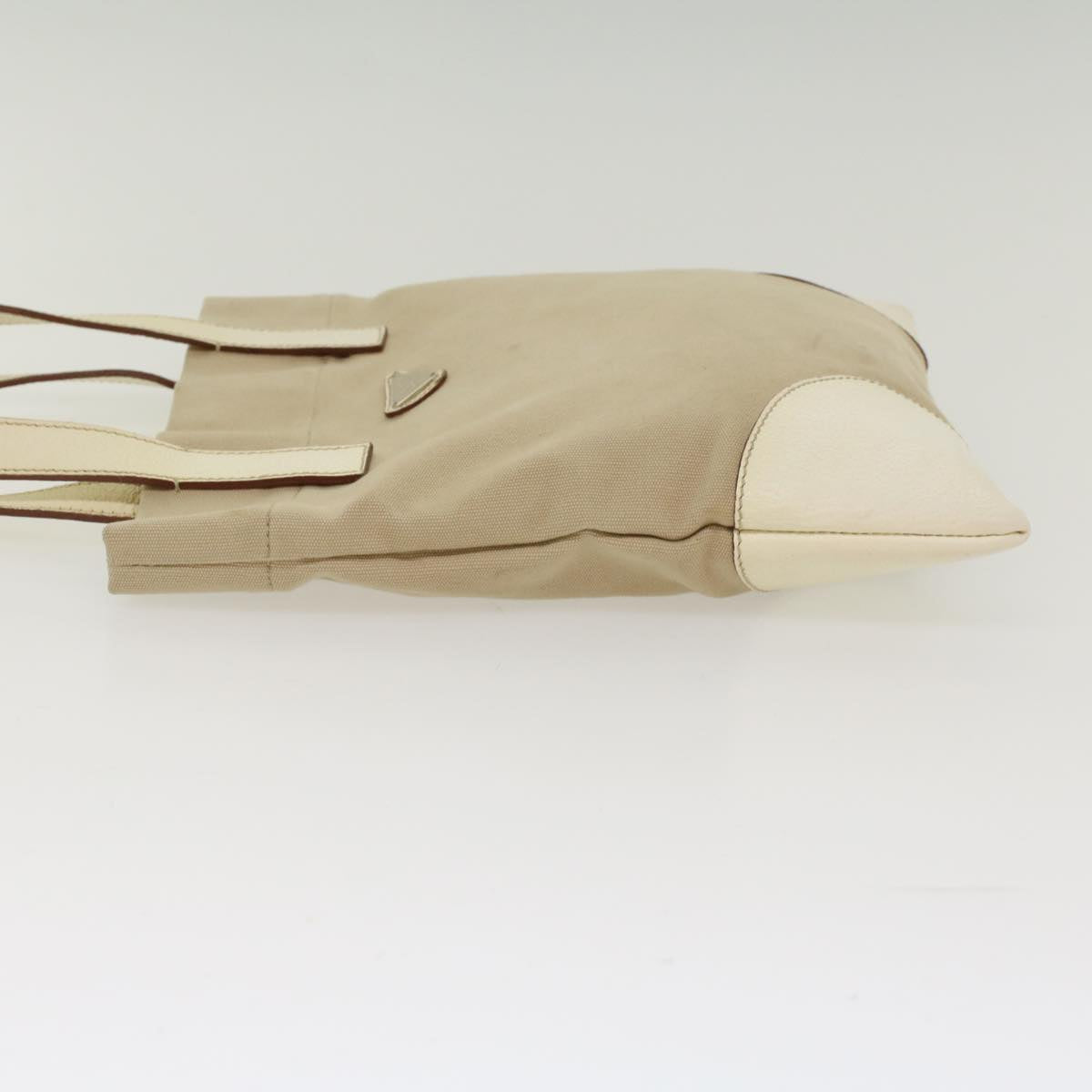 Prada Tote Bag Canvas Leather Beige bs7092