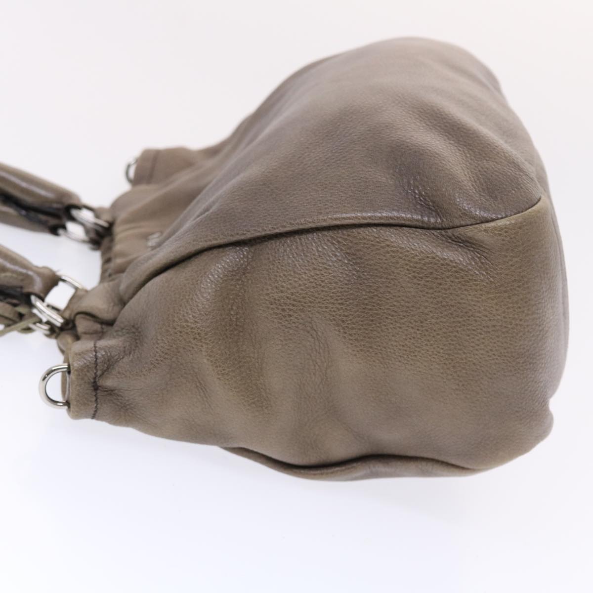 Prada Hand Bag Leather 2way Brown bs7151
