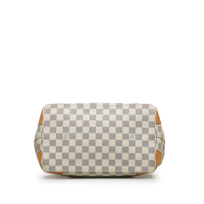 Louis Vuitton Damière Azur Hamsteed PM Handbag N51207 White PVC Leather Louis Vuitton