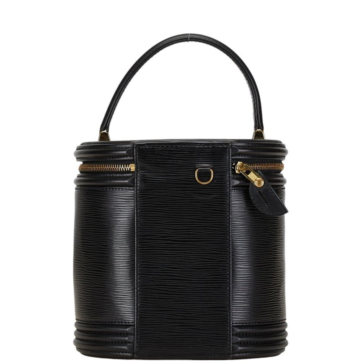 Louis Vuitton Noir Leather Handbag Vanity Bag