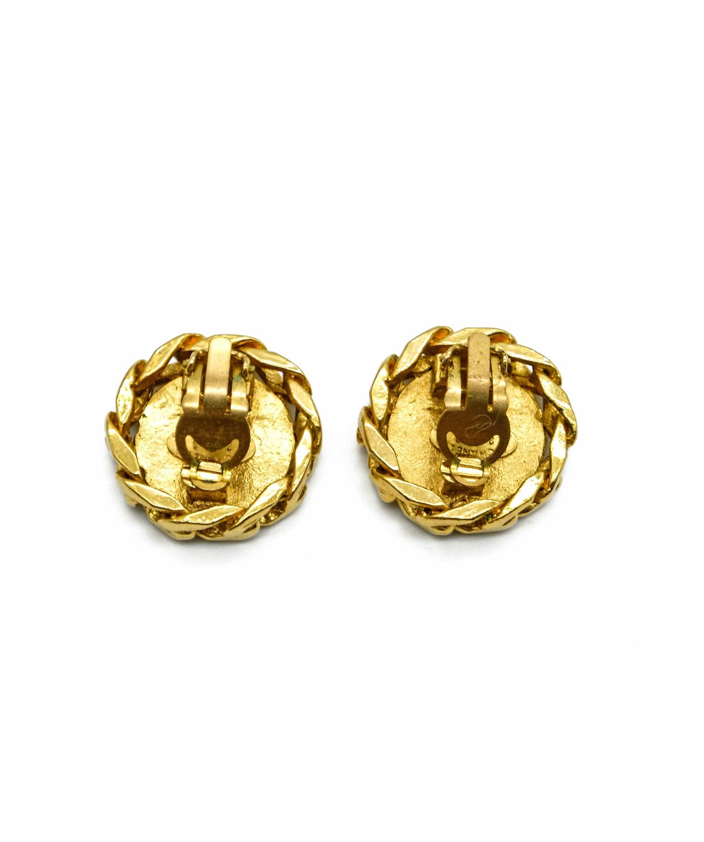 Vintage Chanel CC Clip On Earrings RJC1575