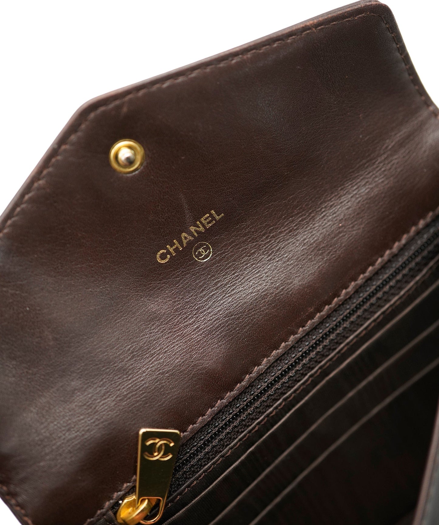 Chanel Brown CC Compact Purse ALC1283