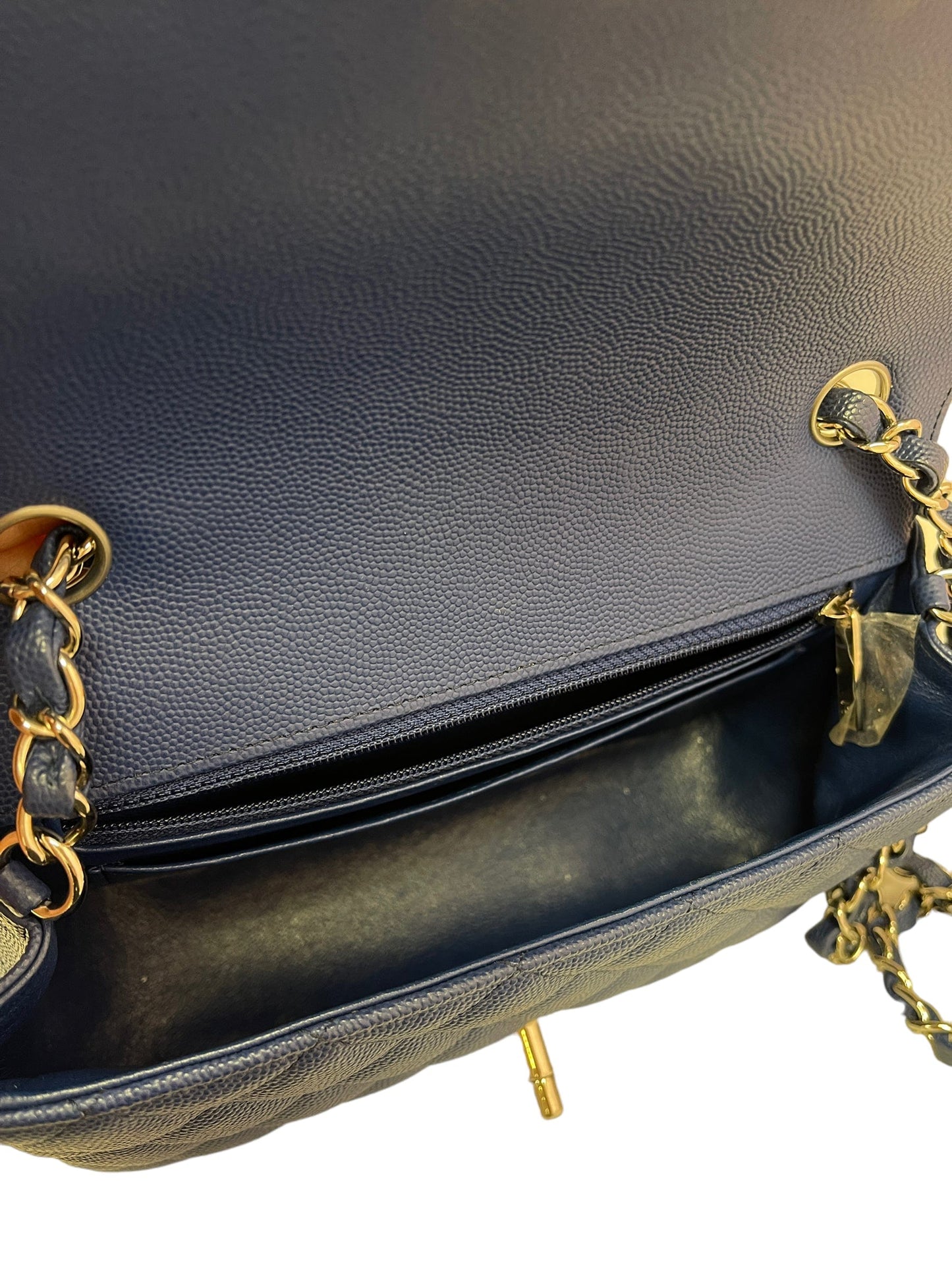 Chanel Mini Rectangle Blue Caviar SHW #25 SKC1328