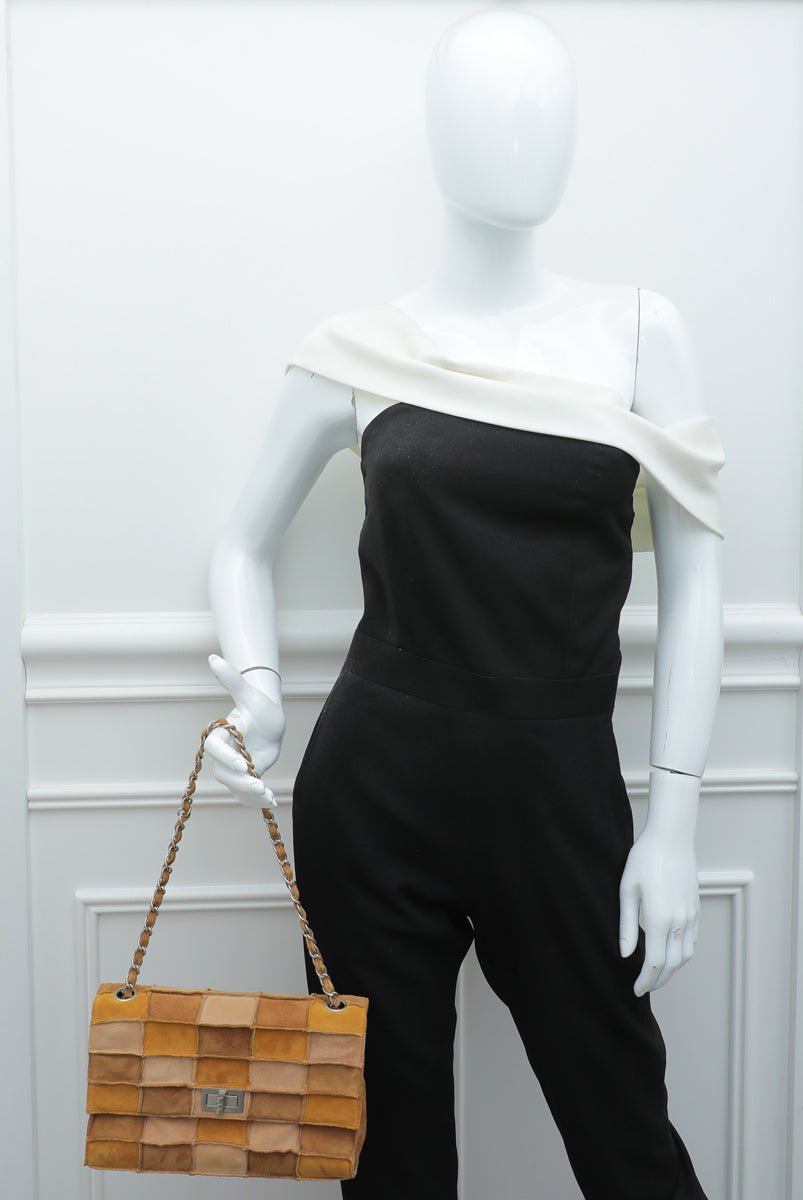 Chanel Bicolor Reissue Lock Patchwork Flap Bag