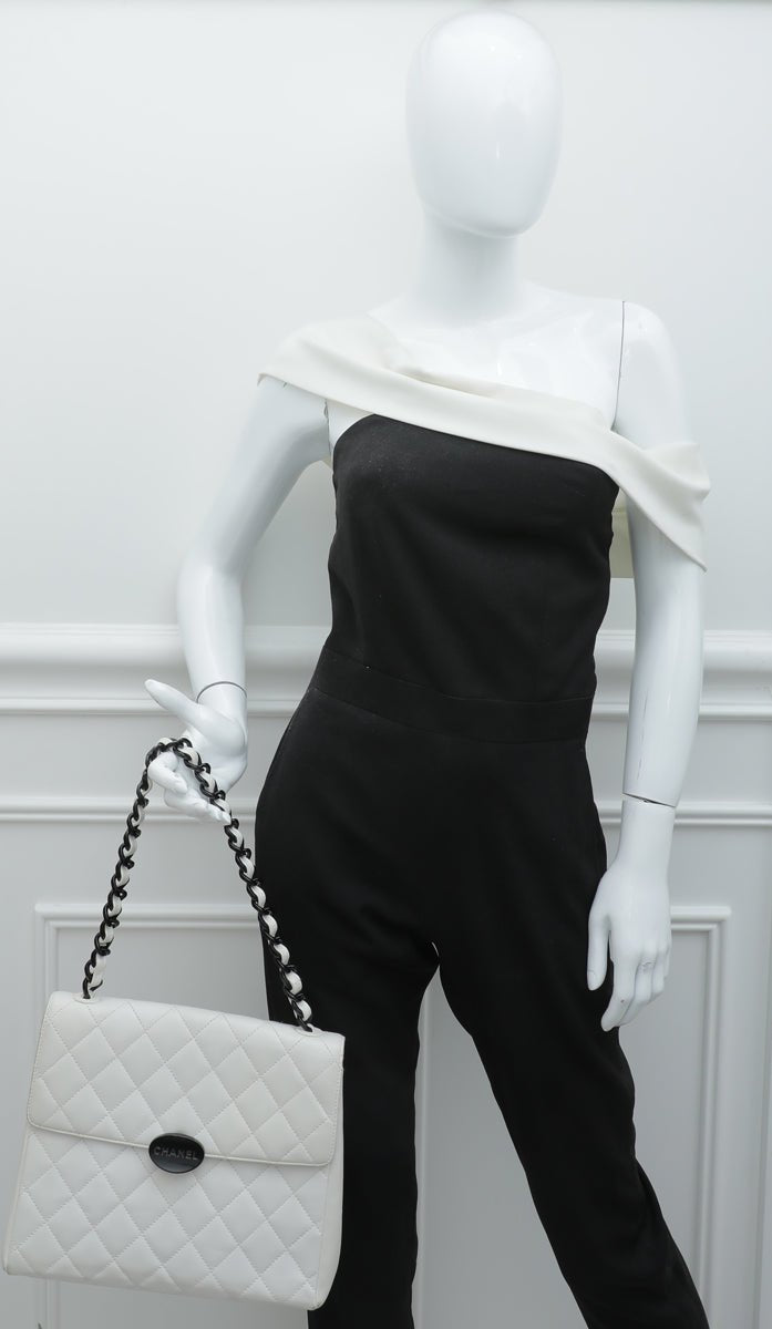 Chanel Bicolor Resin Chain Flap Bag