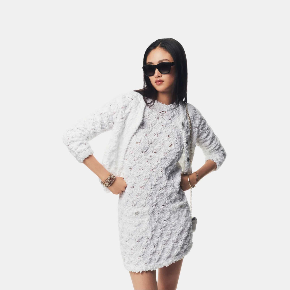 Cardigan Cotton White