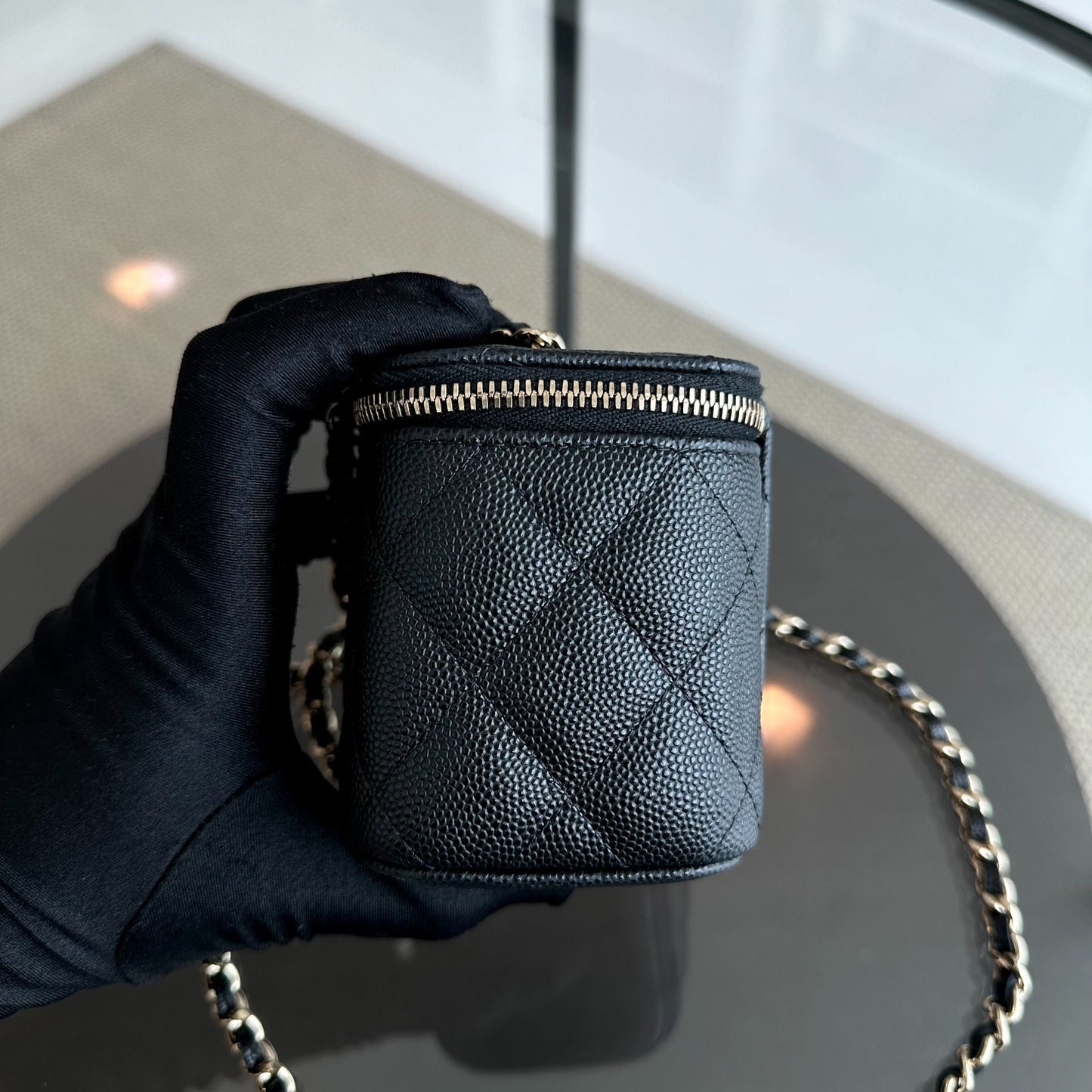 Caviar Vanity Mini Quilted Black GHW No 31