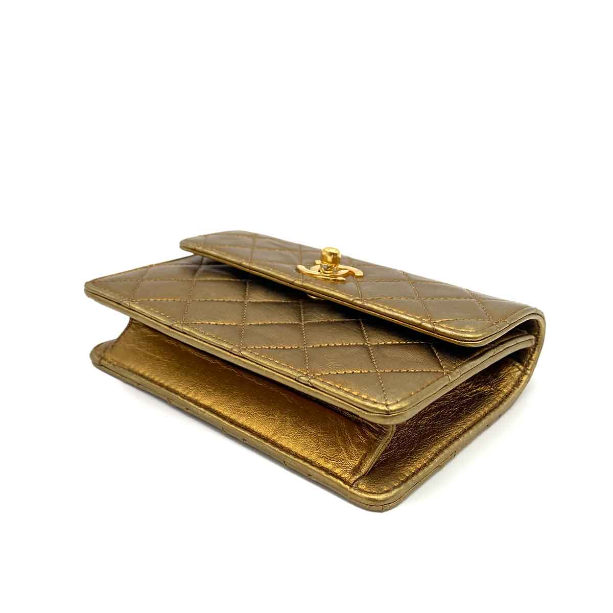 Chanel Vintage Mini Metallic Bronze Lambskin GHW #0 90232194
