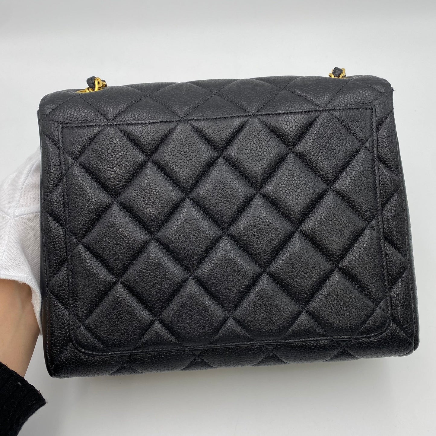 Chanel Vintage Single Flap Black Caviar GHW #4 90222290