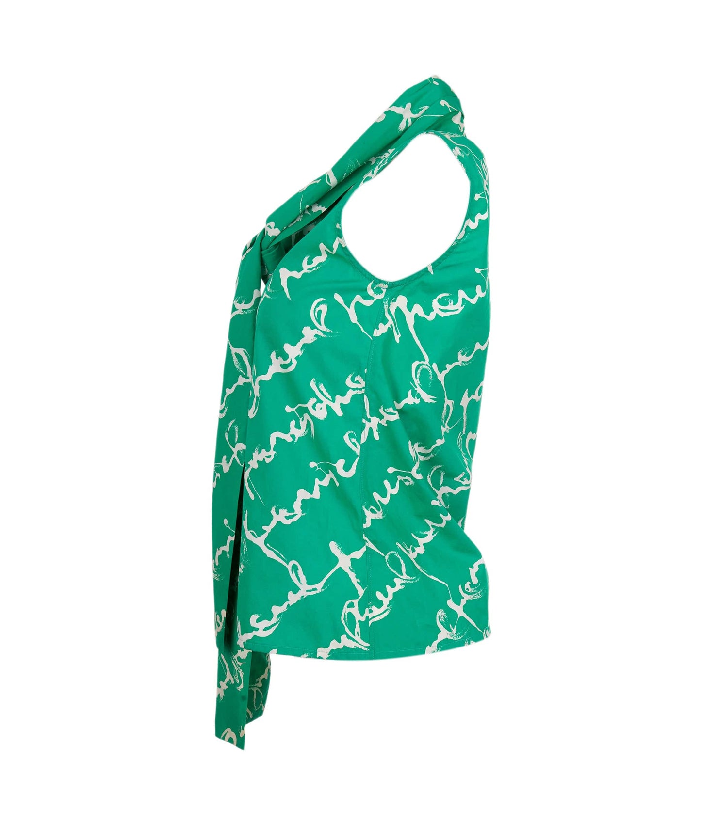 Chanel Bow Tie Shirt Green ASL4652