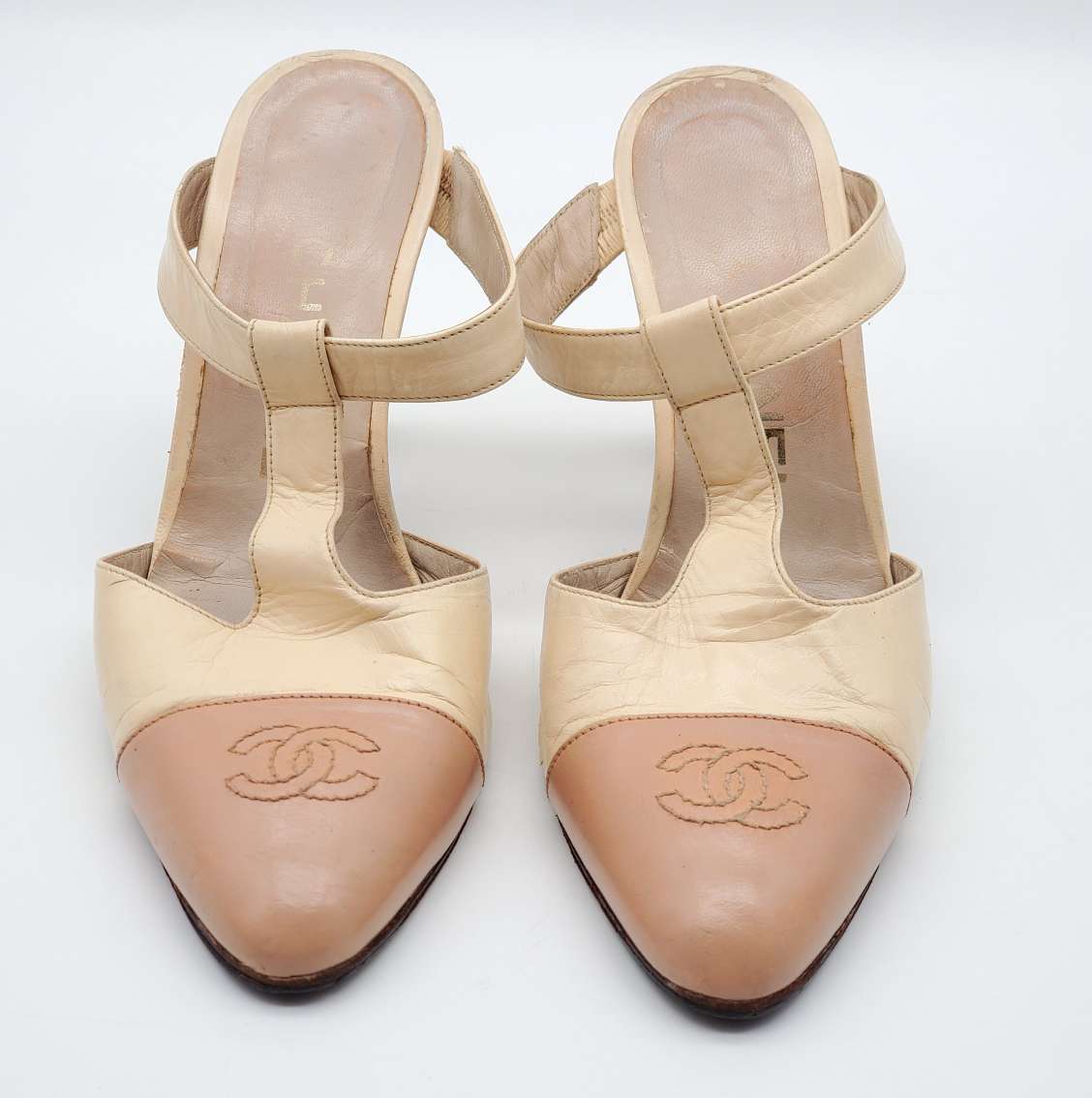 Chanel Cream Shoes / Sandal