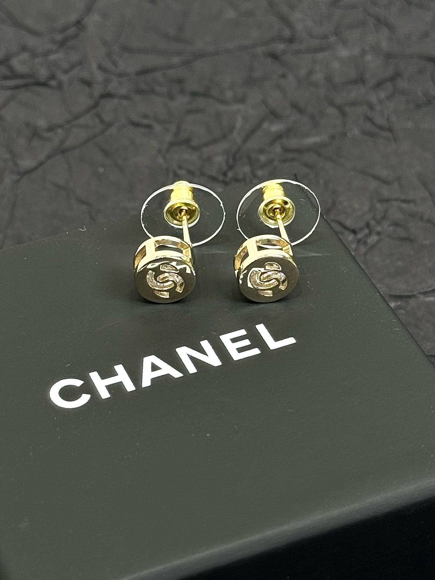 Chanel Round Logo Earrings