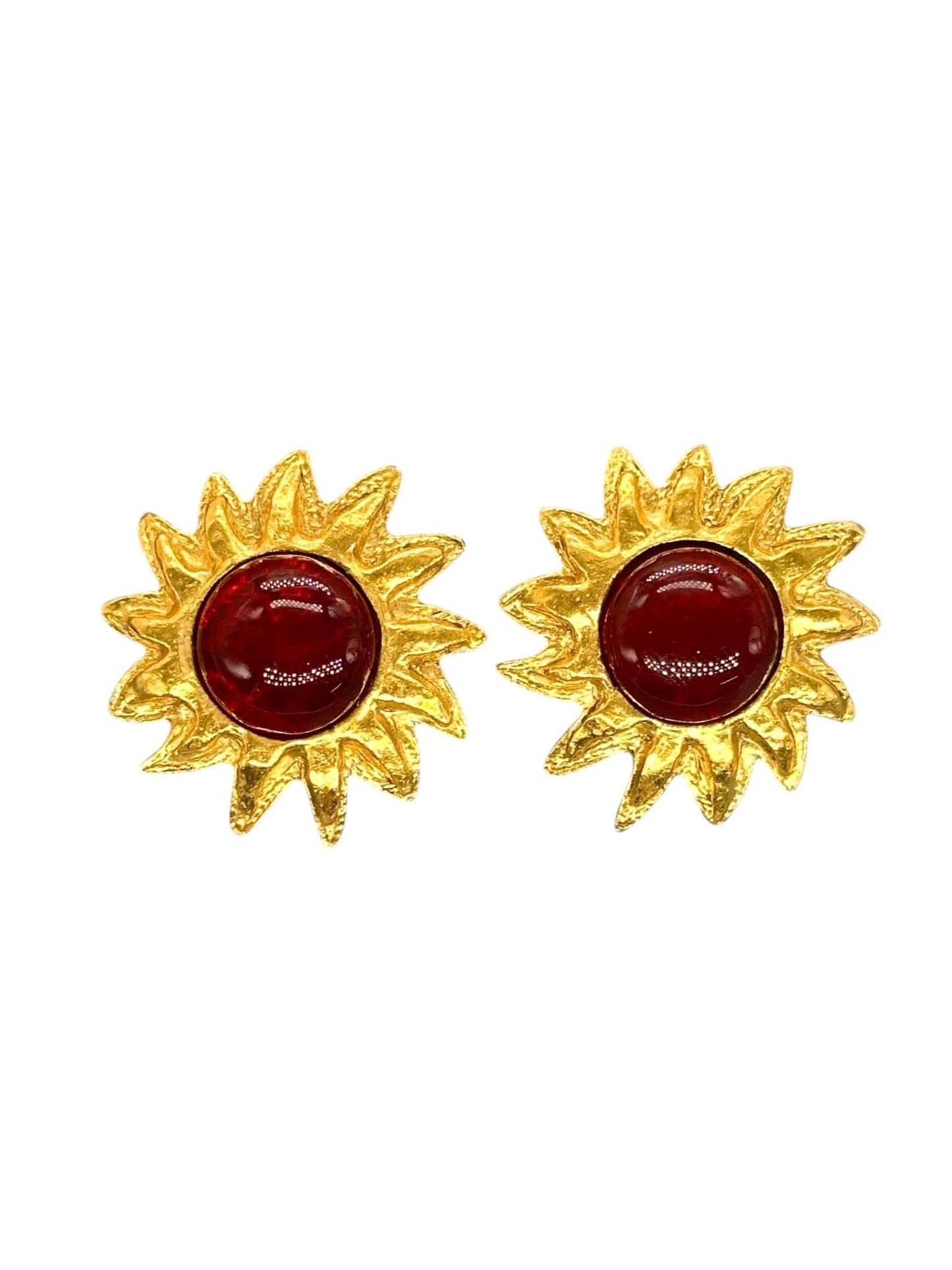 Chanel Starburst Gripoix Earrings