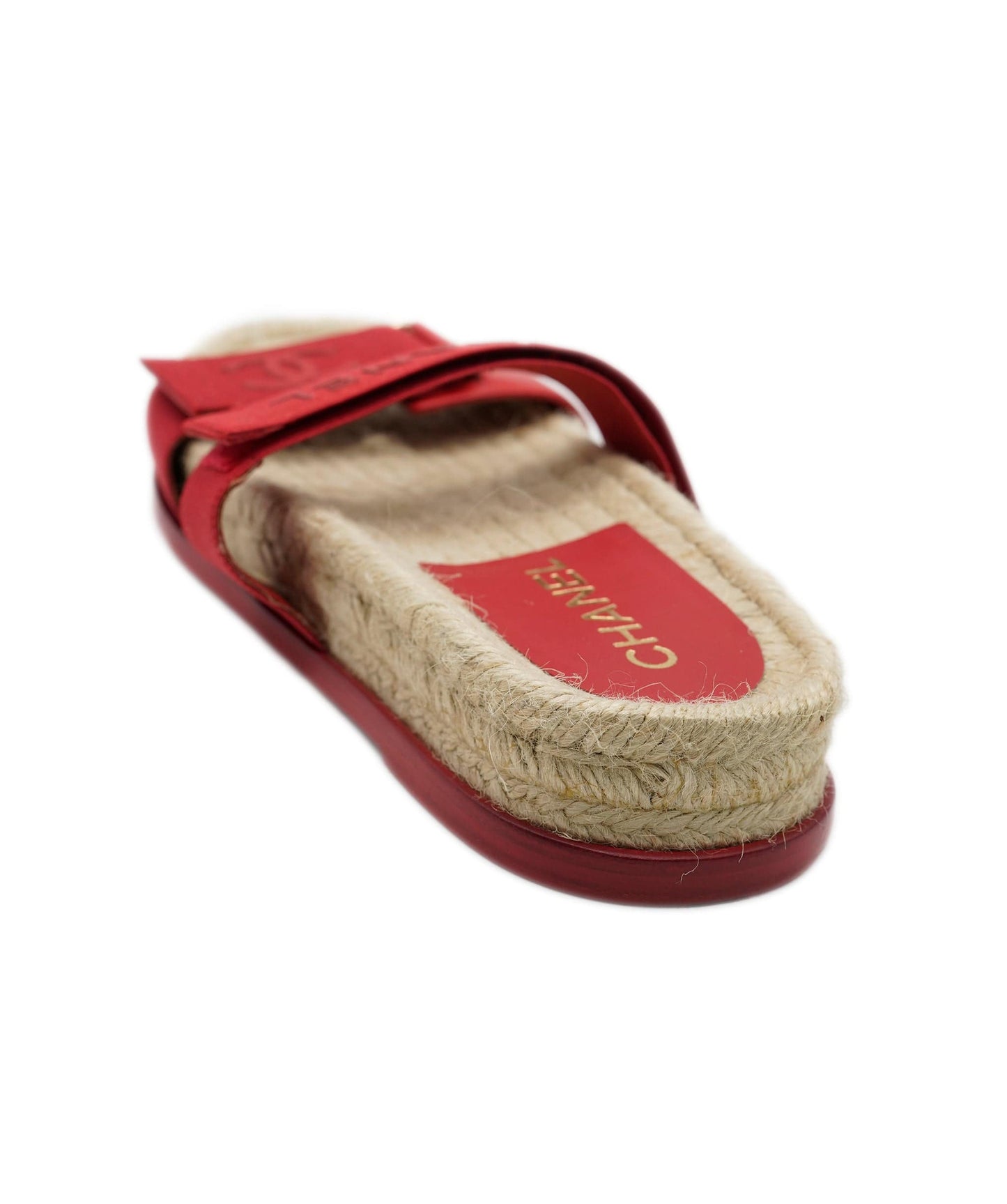Chanel Red Sandals 38 ALC1089