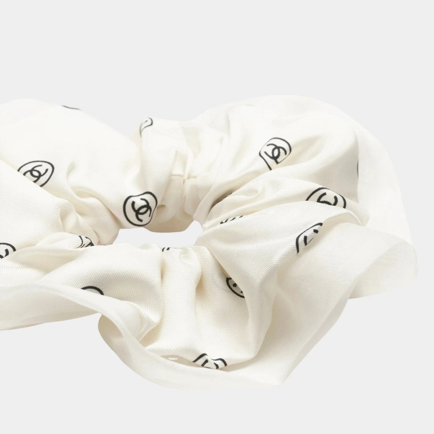 Hair accessory Silk twill Black & White