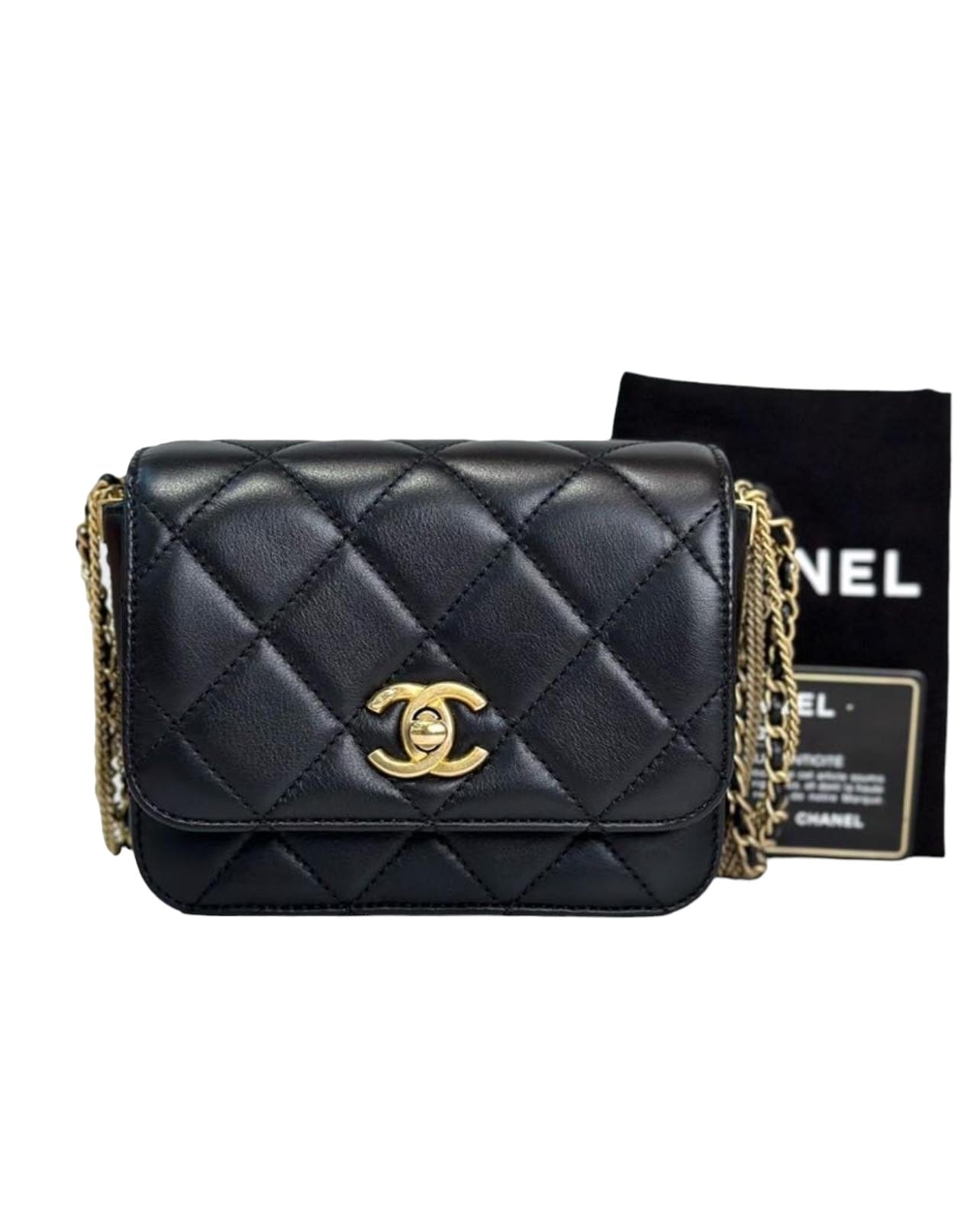 Chanel Black Mini Cambon Chain Bag