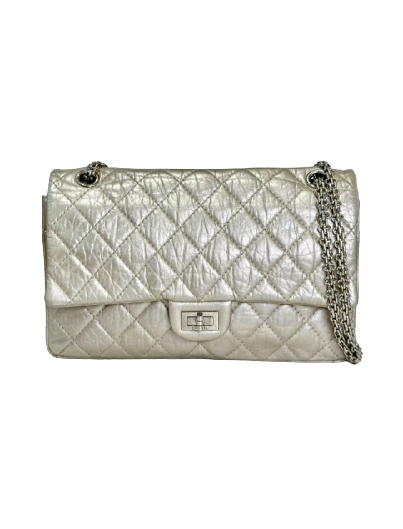 Chanel Reissue Medium Silver Calfskin