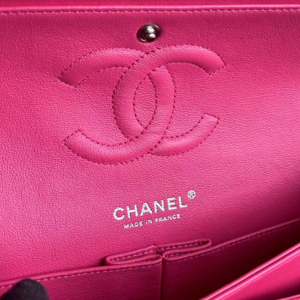 Quilted Lambskin Hot Pink SHW No 19