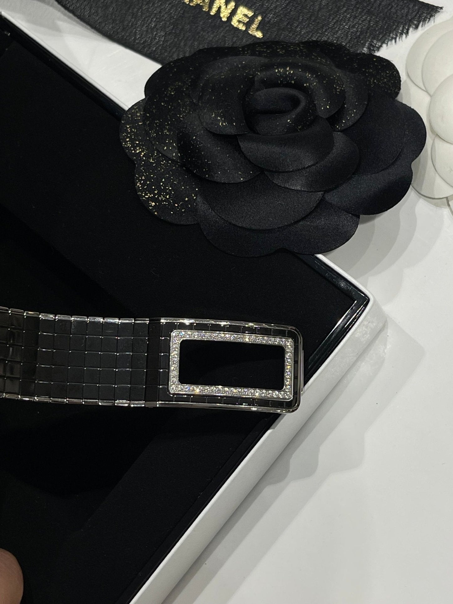 Chanel - Montre Code coco acier, céramique et diamants