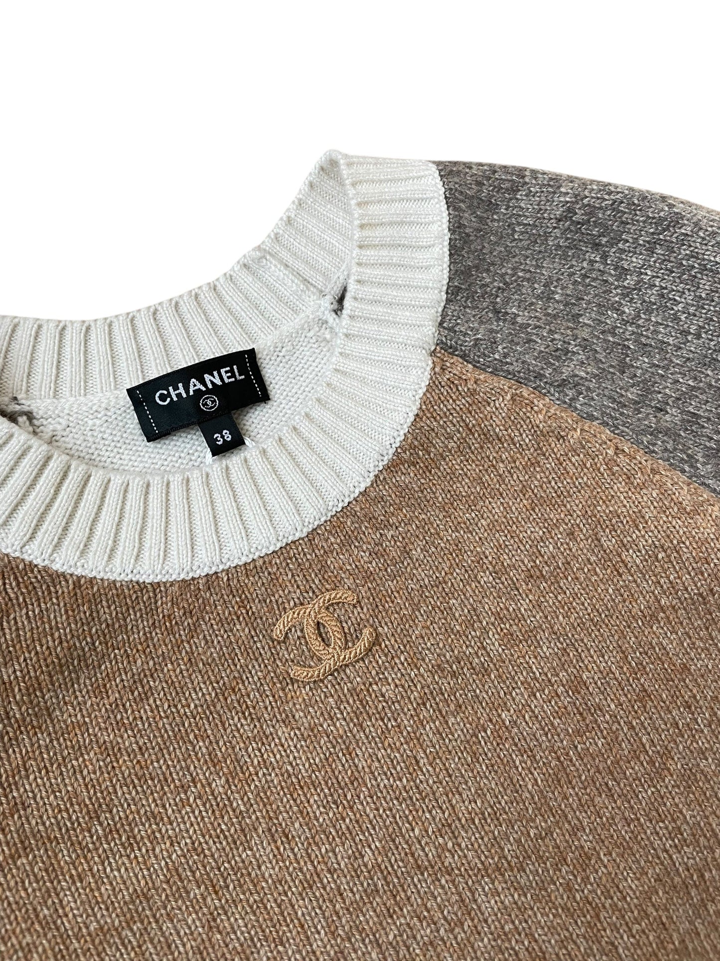 Chanel Caramel Cashmere Sweater DXBK0139