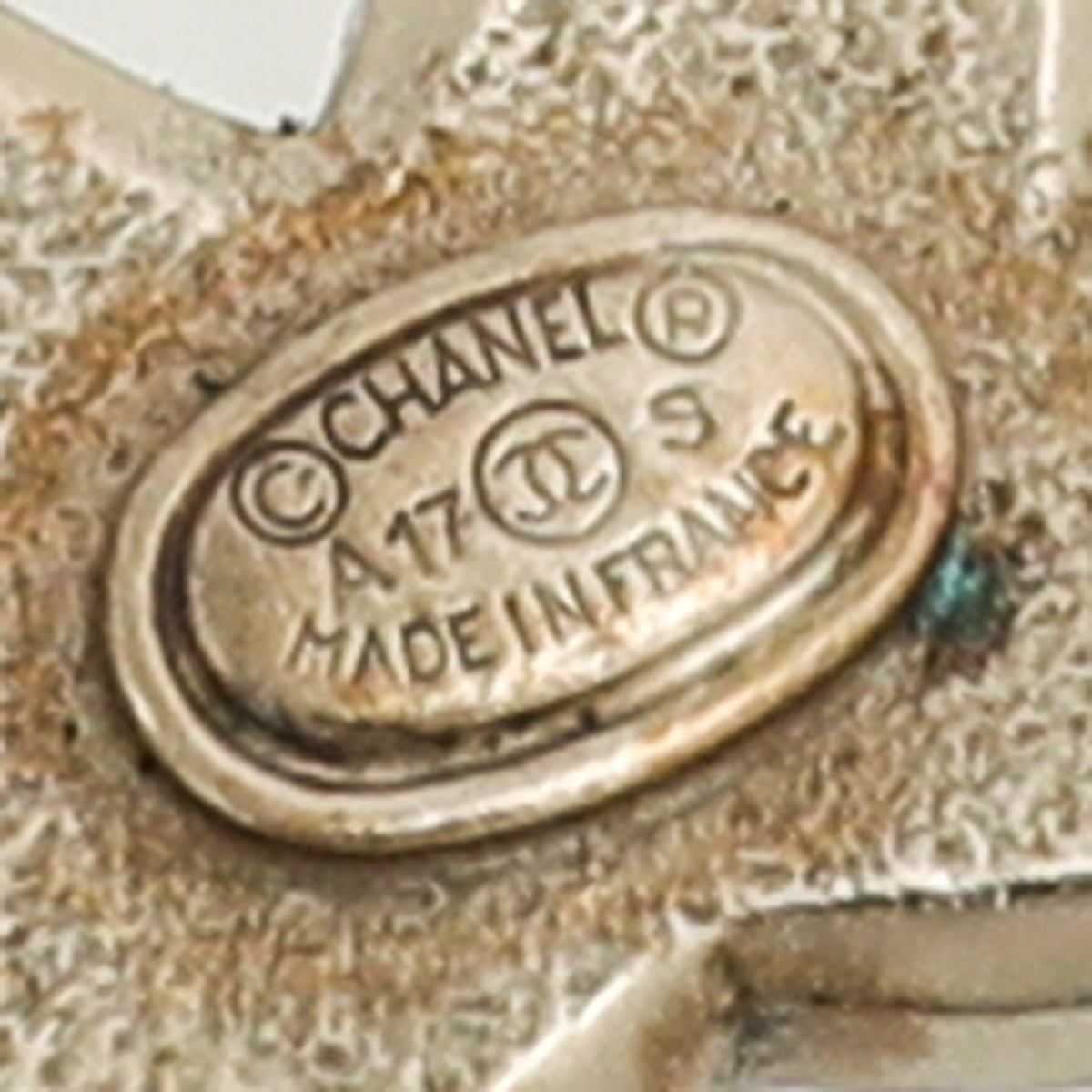 Chanel Gold CC Crystal Brooch