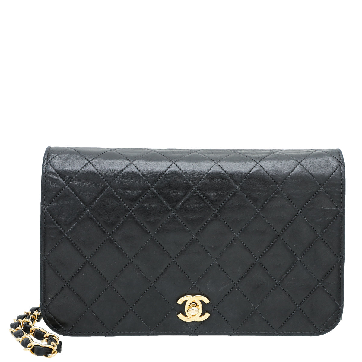 Chanel Black CC Turn Lock Full Flap Bag