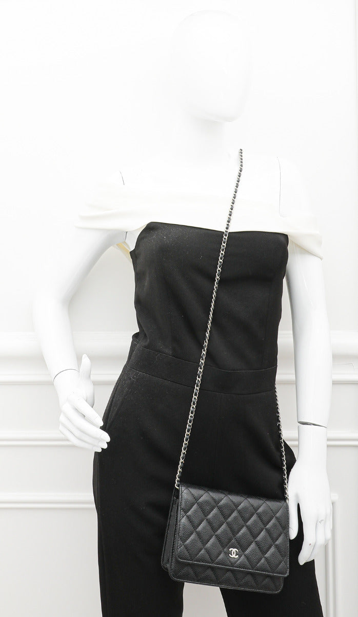 Chanel Black Classic Wallet On Chain