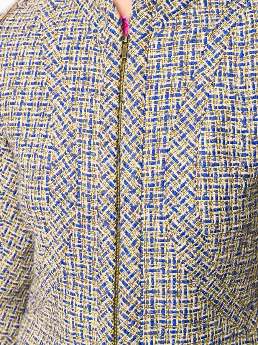 Grey Tweed Zip Jacket