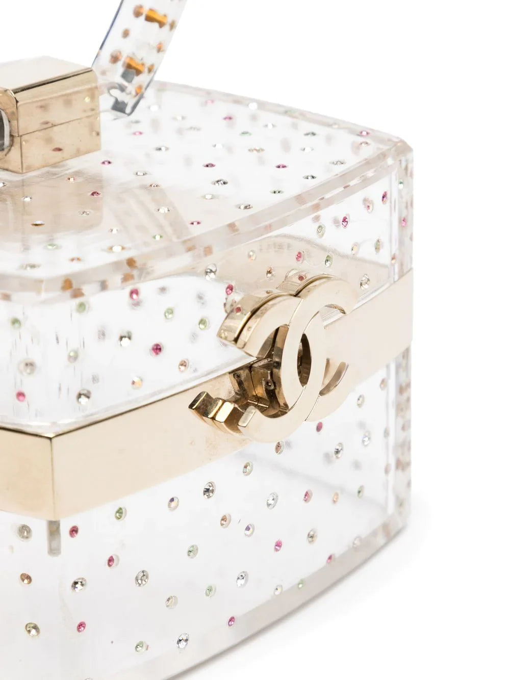 Mini Rhinestone-Embellished Handbag
