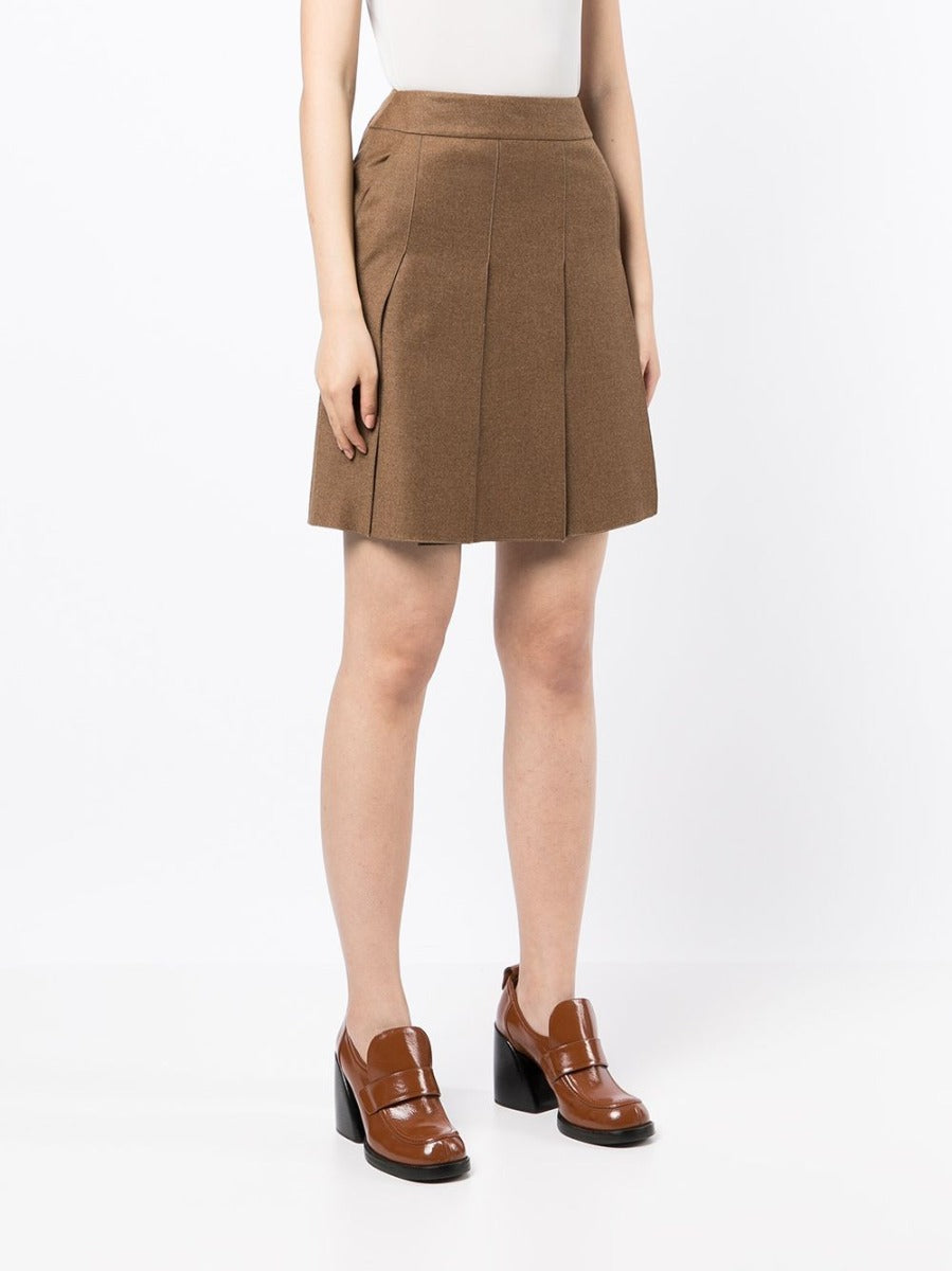 Pleated Brown skirt