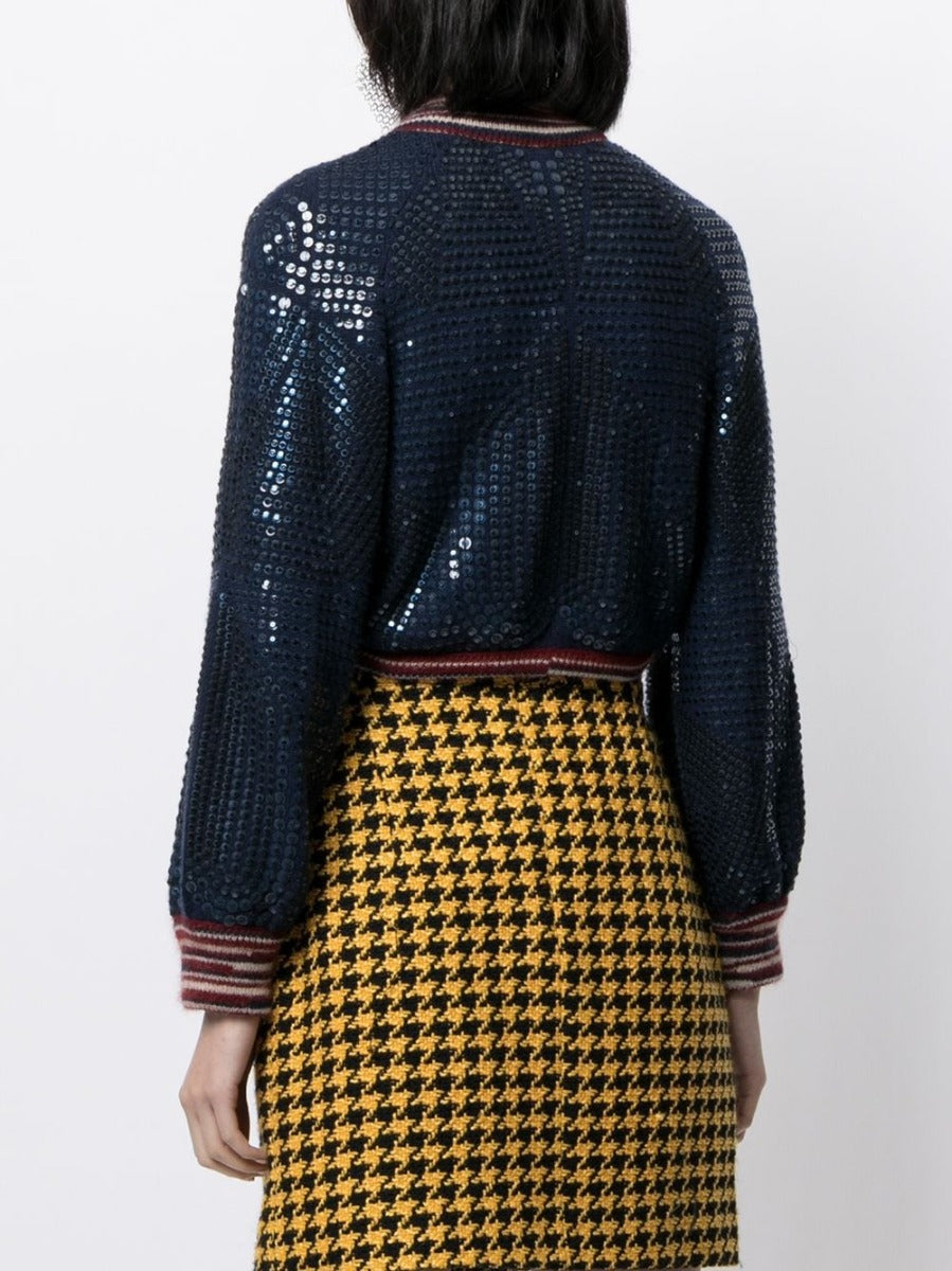 Cropped Sequin Jacket
