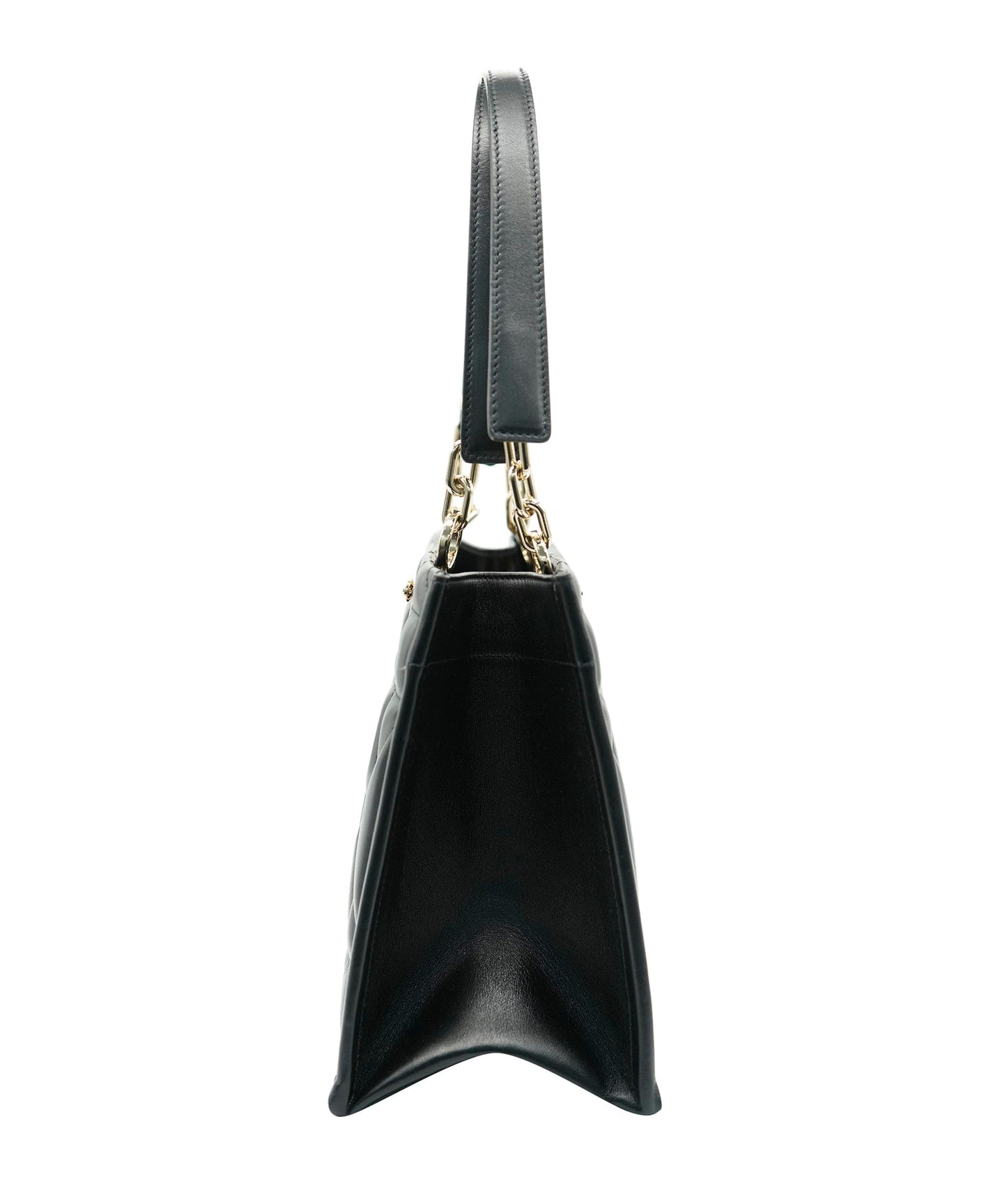 Christian Dior Black Lambskin Archicannage Small Essentials Tote ALL0959