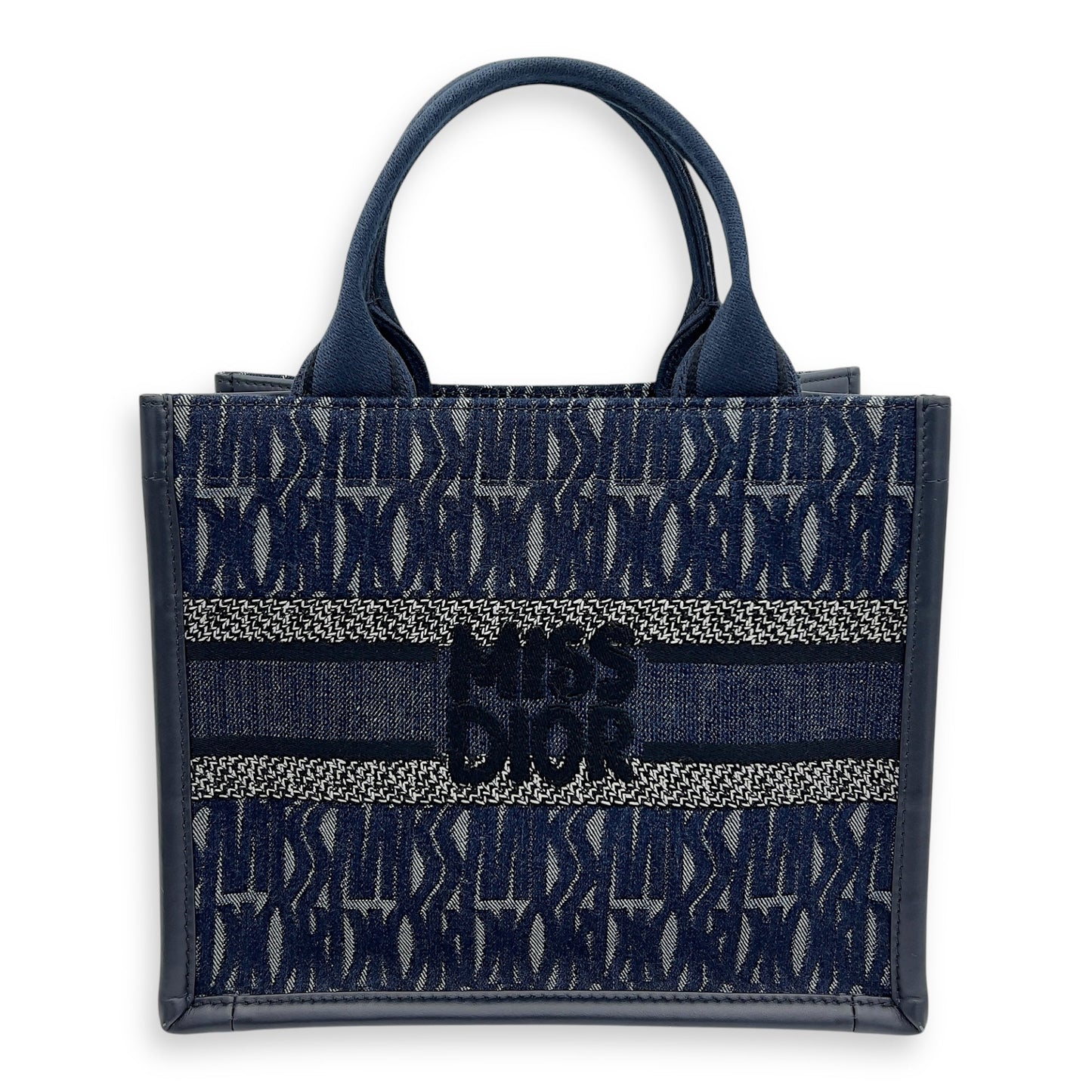 Dior Book Tote Small Blue Top Handle Bag in Denim OS2508-007420LL