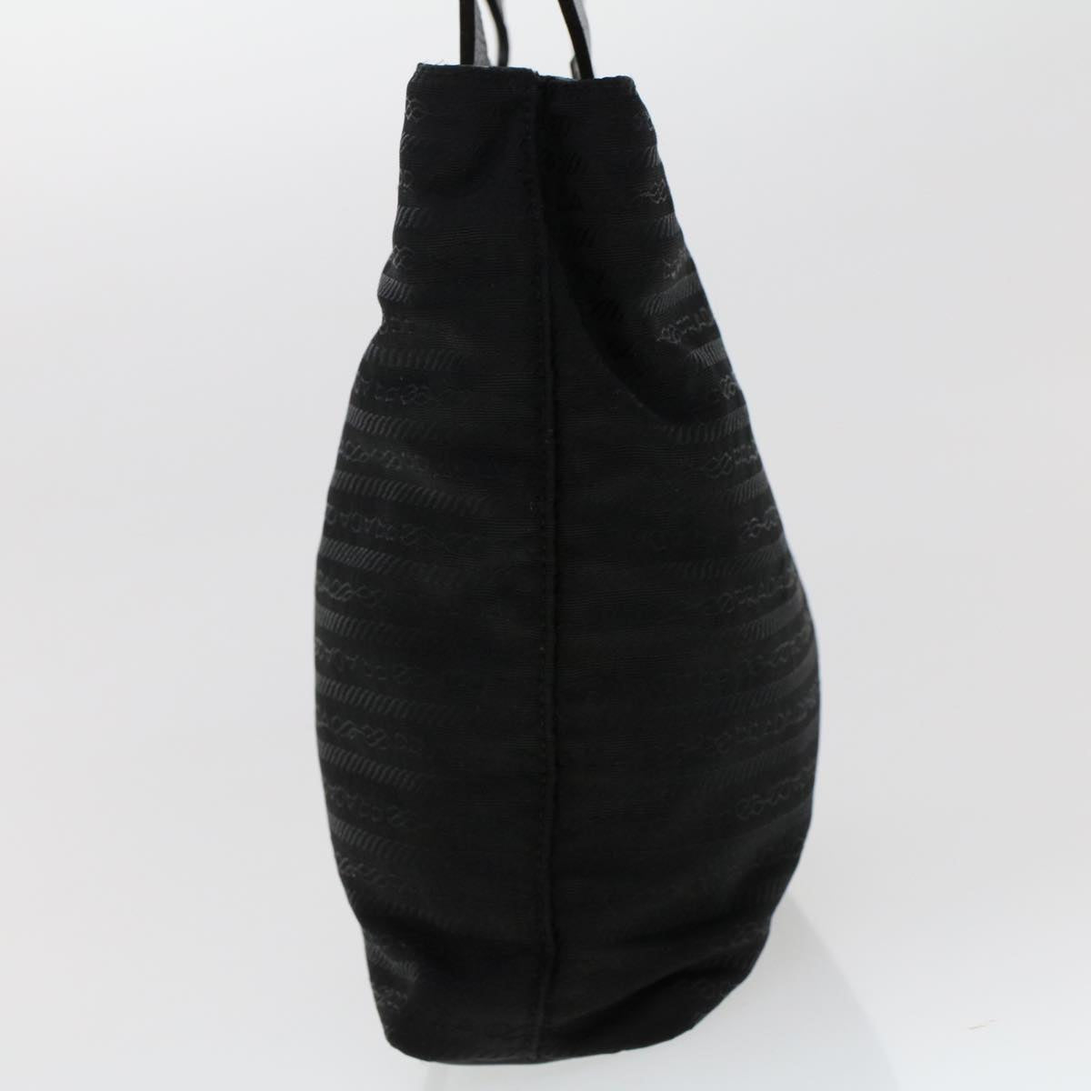 Prada Hand Bag Nylon Black cl667