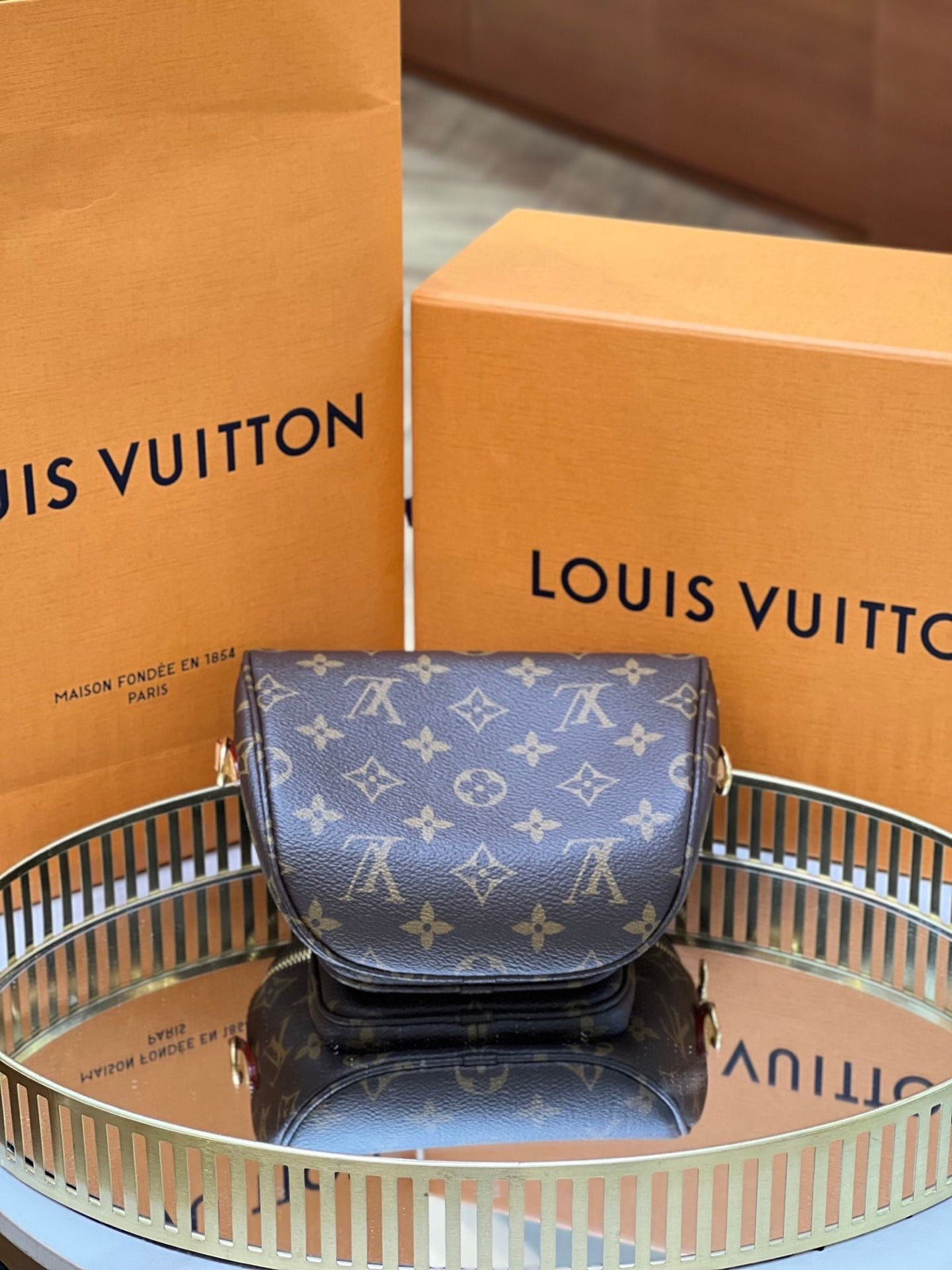 Louis Vuitton monogram mini bumbag chip 20*11cm 12522