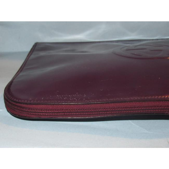 Gucci Xl Vintage Style Pursesdesigner Purses Purple Patent Leather Clutch