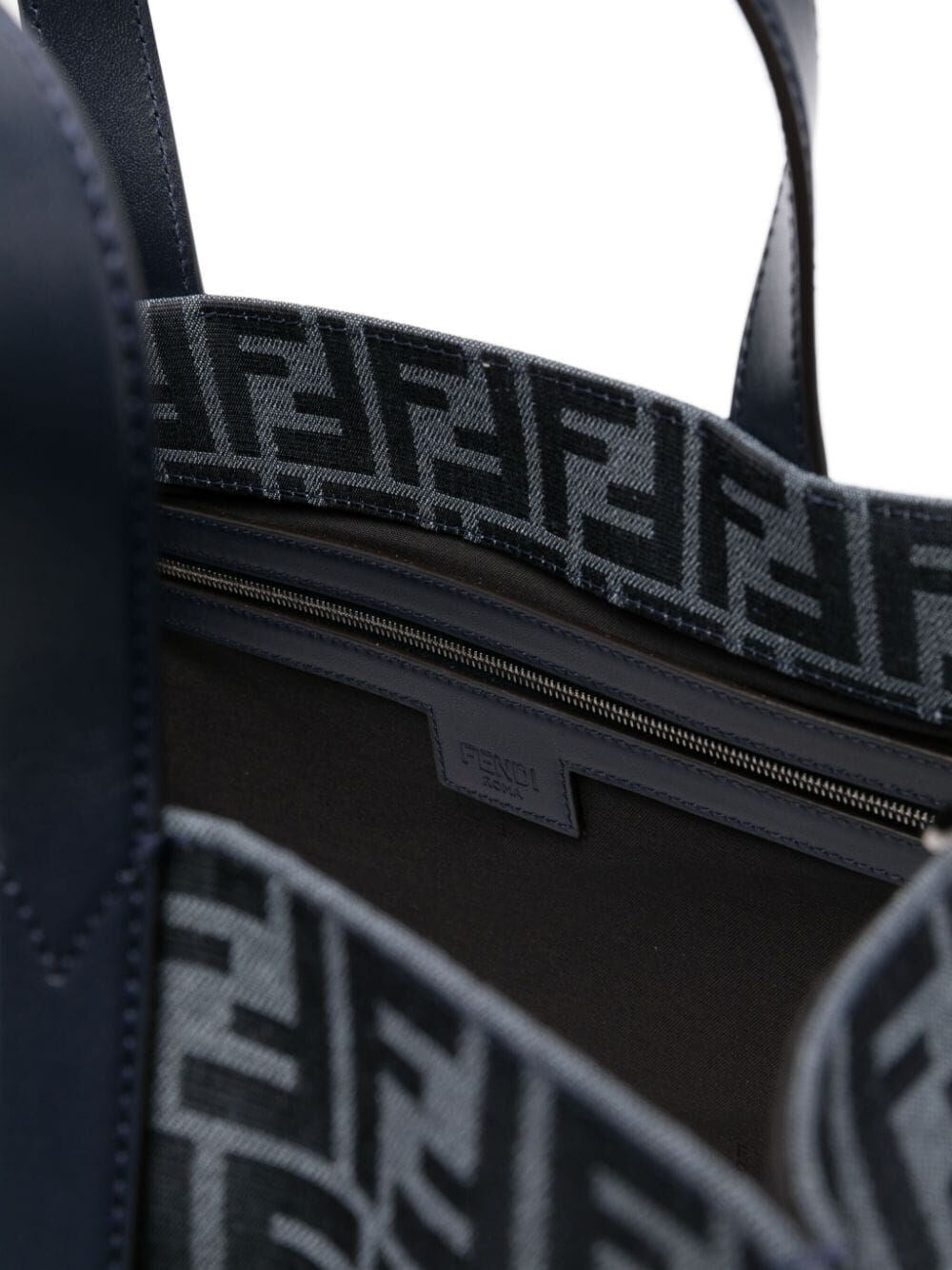 Fendi Men Ff-Jacquard Tote Bag