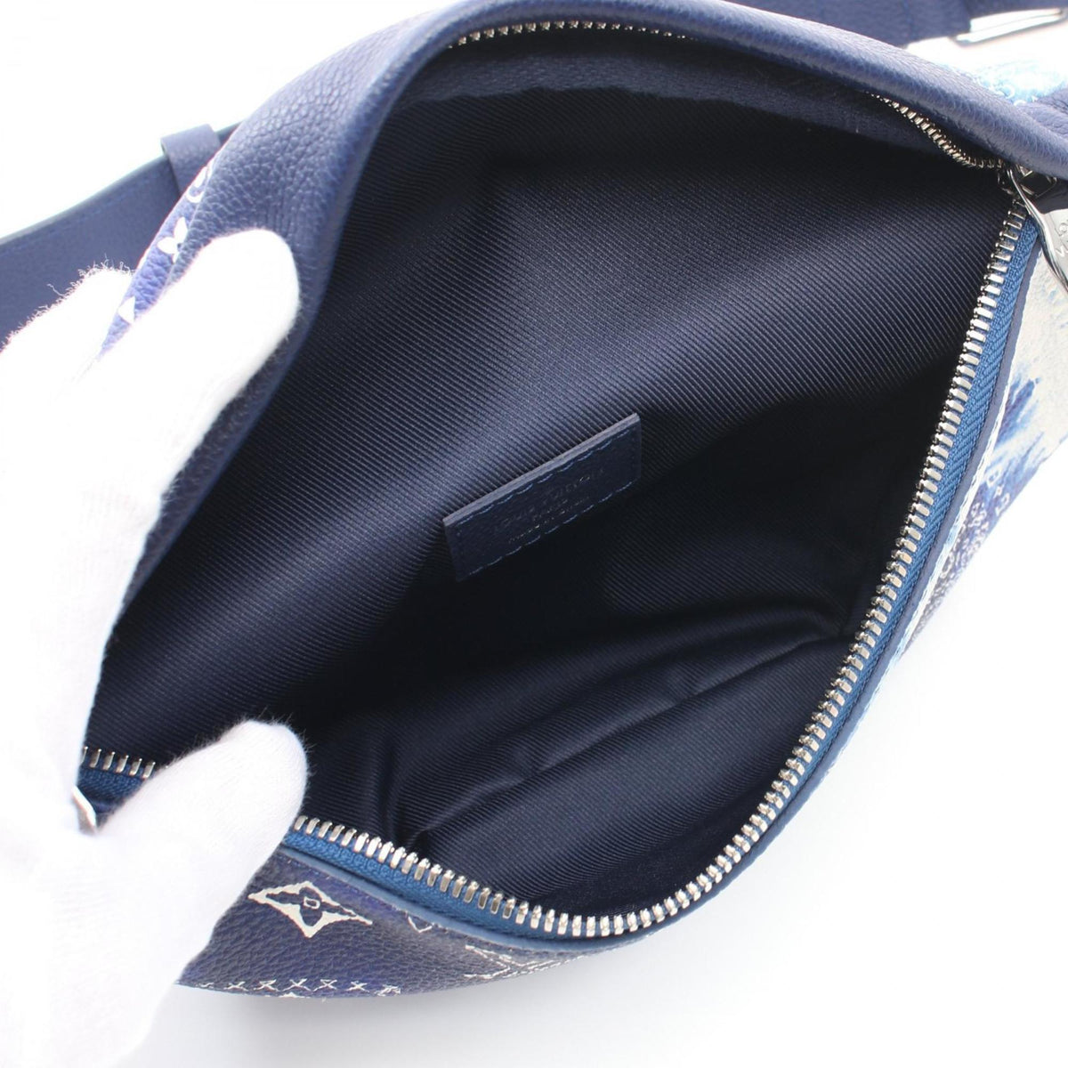 Louis Vuitton blue Leather Fanny Pack