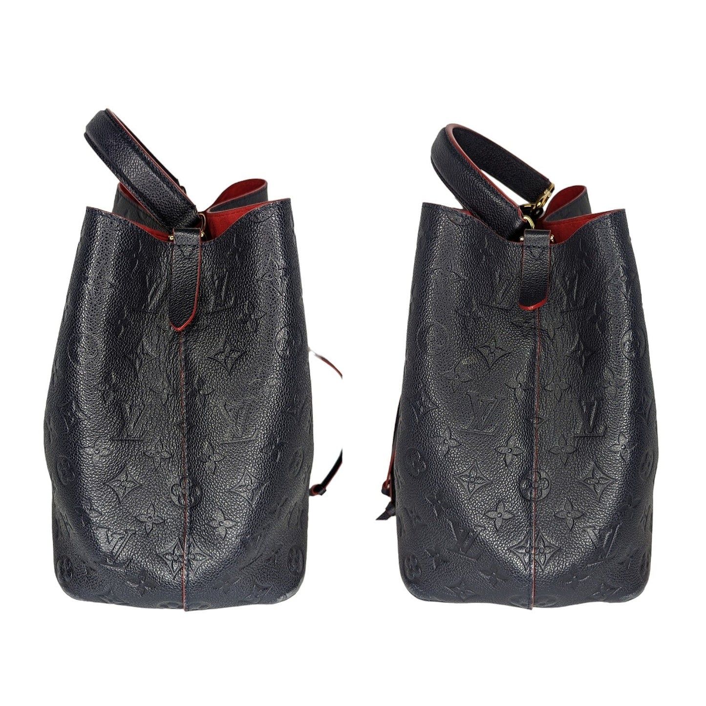 Louis Vuitton Navy Monogram Empreinte NéoNoé MM Bucket Bag