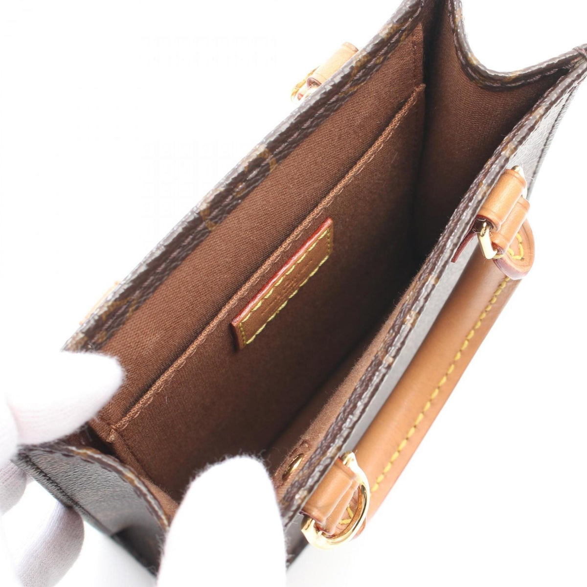 Louis Vuitton Coated Canvas Leather Handbag