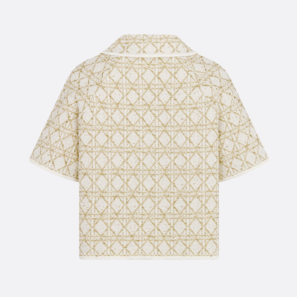 Dior Or Short-Sleeved Cannage Jacket