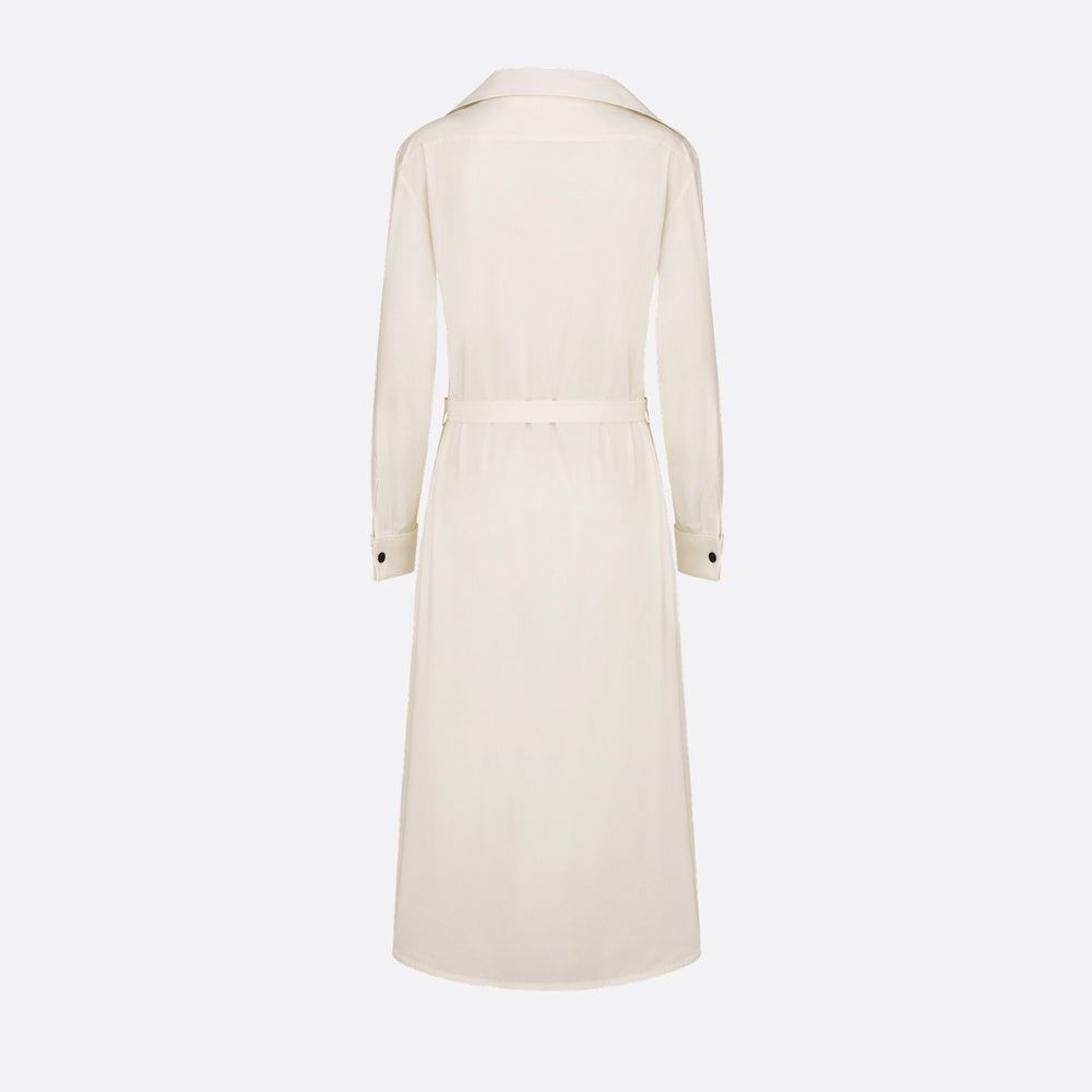 Mid-Length Asymmetric Shirtdress