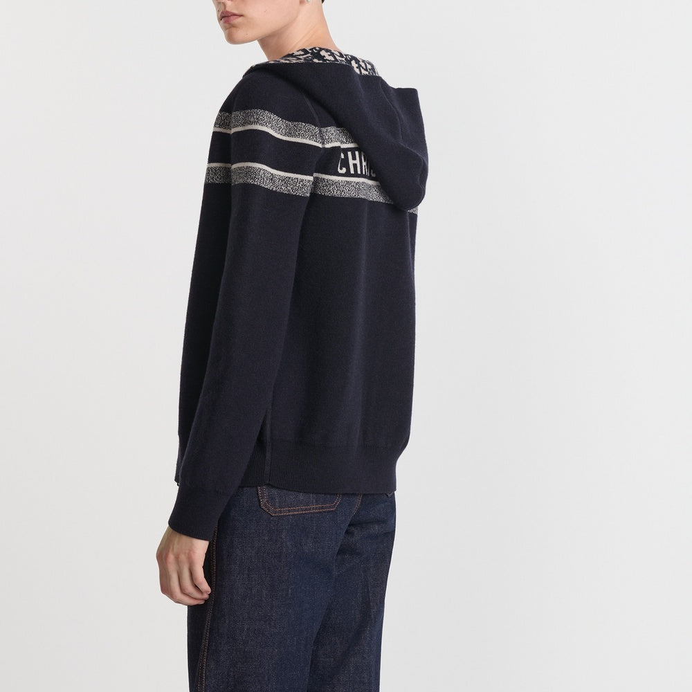 Reversible Zipped Cardigan with Hood