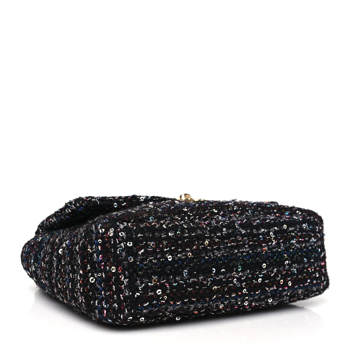 Tweed Sequin Quilted Medium Chanel 19 Flap Black Multicolor