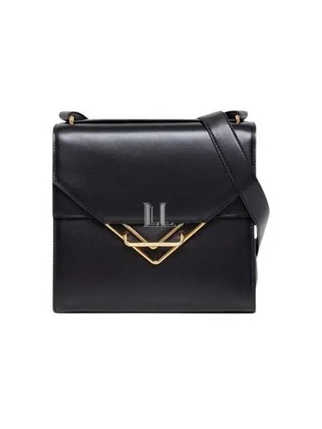 Luxury Bottega Veneta Clip Small Cross Bag Black